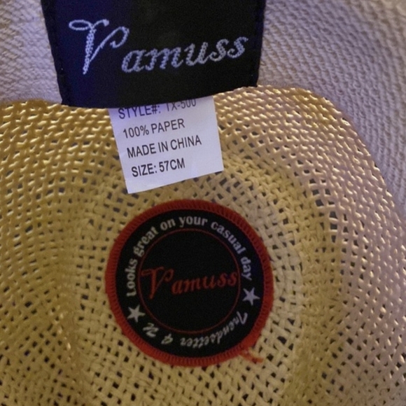 Chic tan Cowboy Hat with Brown Band - Picture 4 of 4